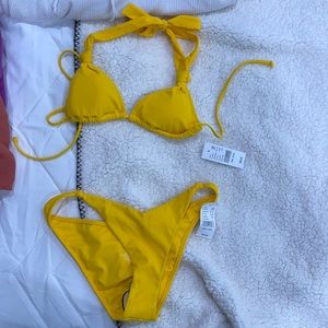 pacsun yellow swimsuit bottoms